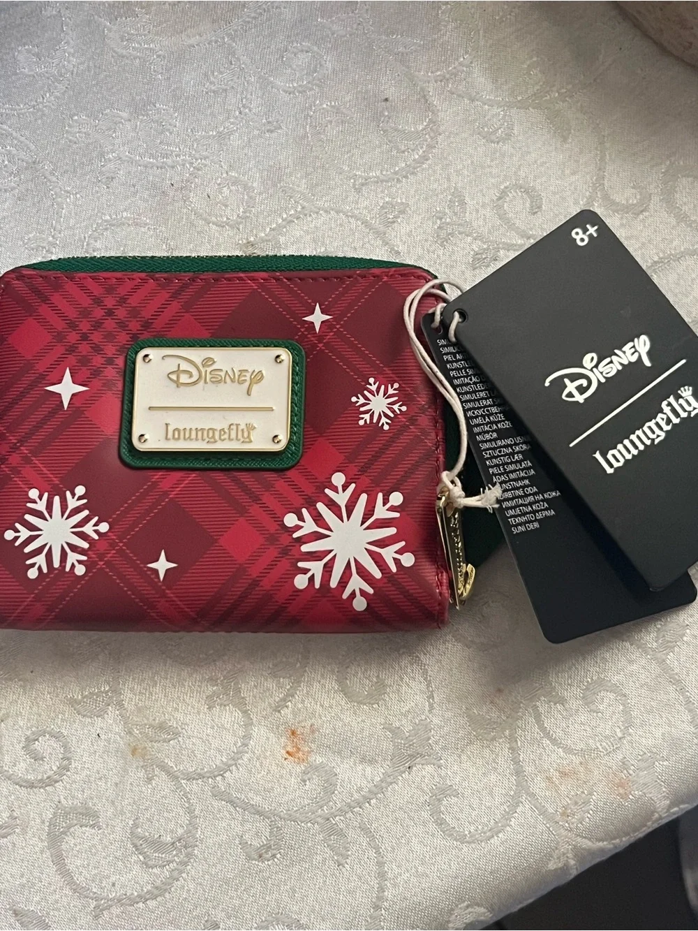 Disney Baymax Holiday Lights Zip Wallet - Red, White, Green